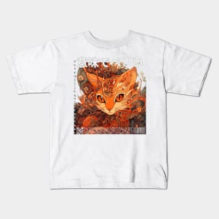 cyberpunk tech cat Kids T-Shirt